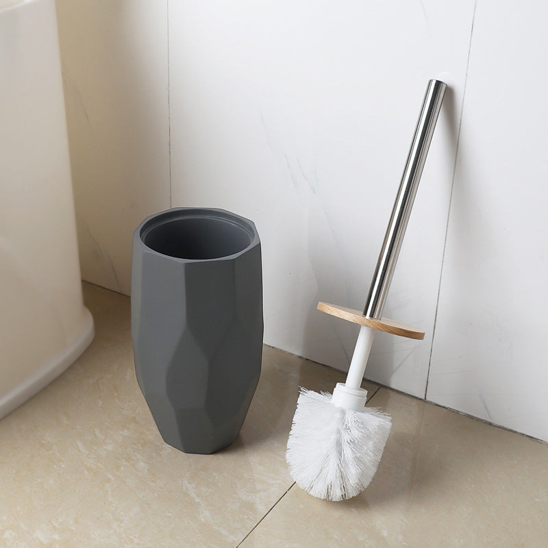 resin toilet brush with non-slip handle, view 5 - MRSLM