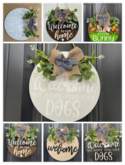 Christmas wooden board garland door decoration, view 7 - MRSLM