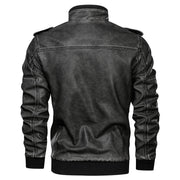 men's PU leather coat, view 8 - MRSLM