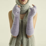 Women's long fingerless winter gloves - MRSLM
