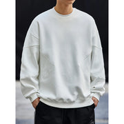 men's patchwork sweatshirt, view 9 - MRSLM