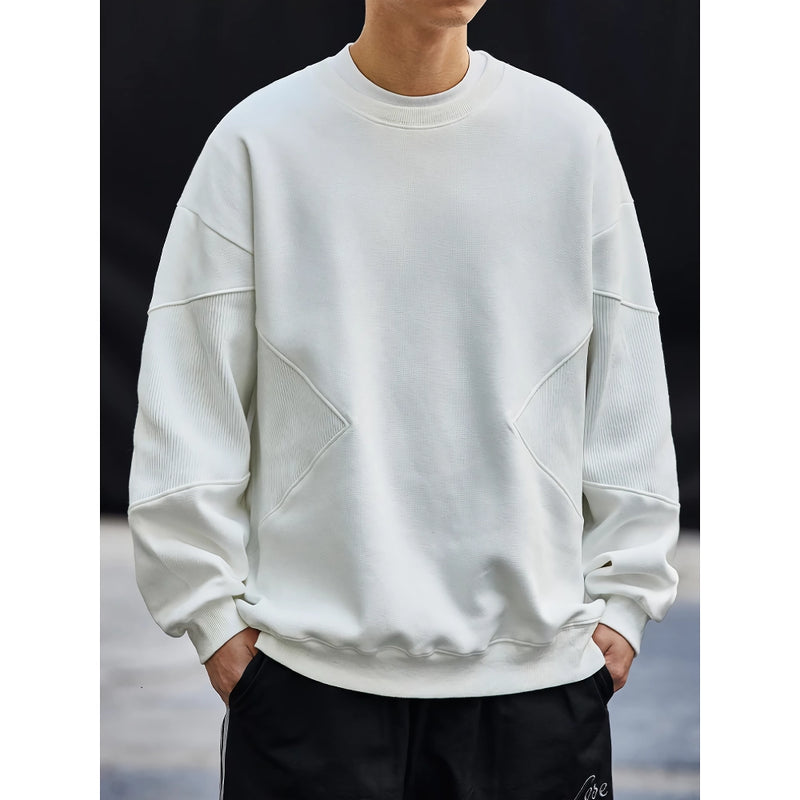 men's patchwork sweatshirt, view 9 - MRSLM