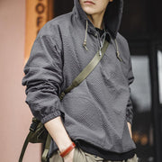 men's casual hooded pullover jacket - MRSLM
