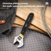 adjustable carbon steel spanner with PVC handle, view 3 - MRSLM