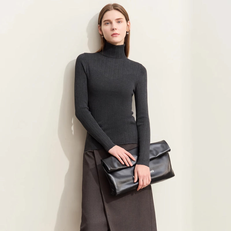 women's turtleneck sweater, view 5 - MRSLM