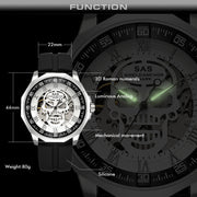 Men's hollow mechanical watch, view 9 - MRSLM