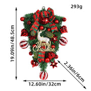 Christmas elk upside down tree garland, view 6 - MRSLM