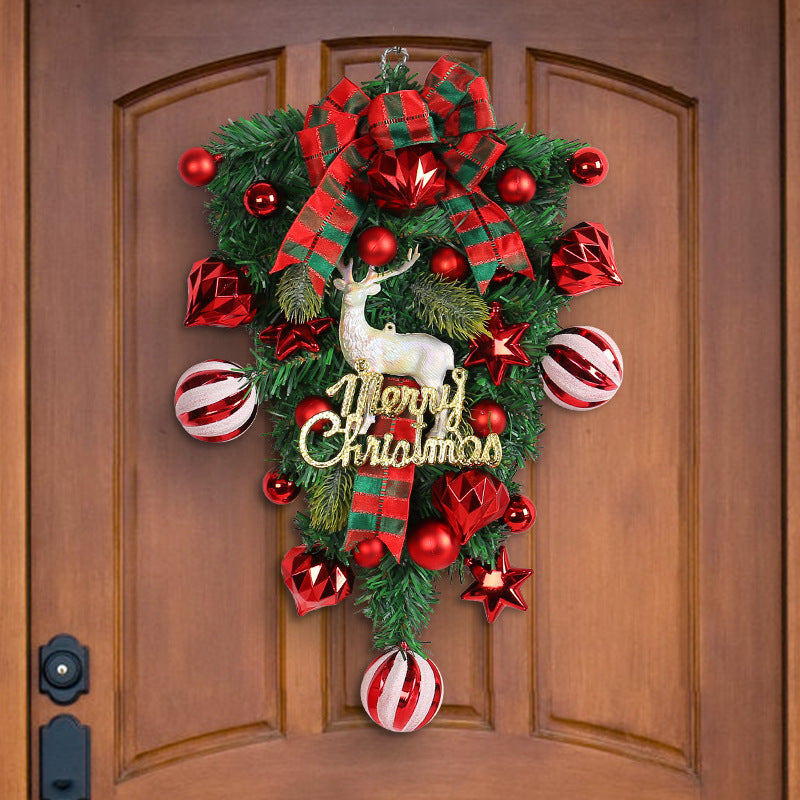 Christmas elk upside down tree garland, view 8 - MRSLM