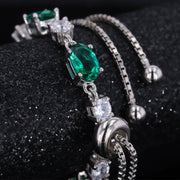 emerald heart bracelet 3 carat - MRSLM