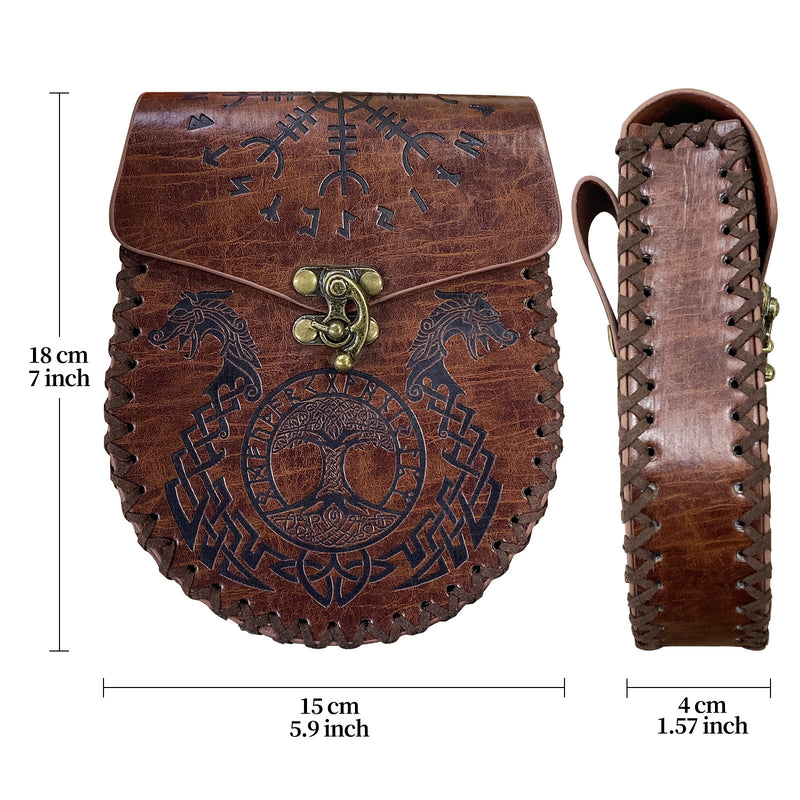 Medieval hanging belt coin purse, view 10 - MRSLM
