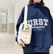 nylon crossbody shoulder bag, view 6 - MRSLM