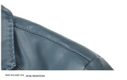 sheepskin suit collar leather jacket, view 8 - MRSLM