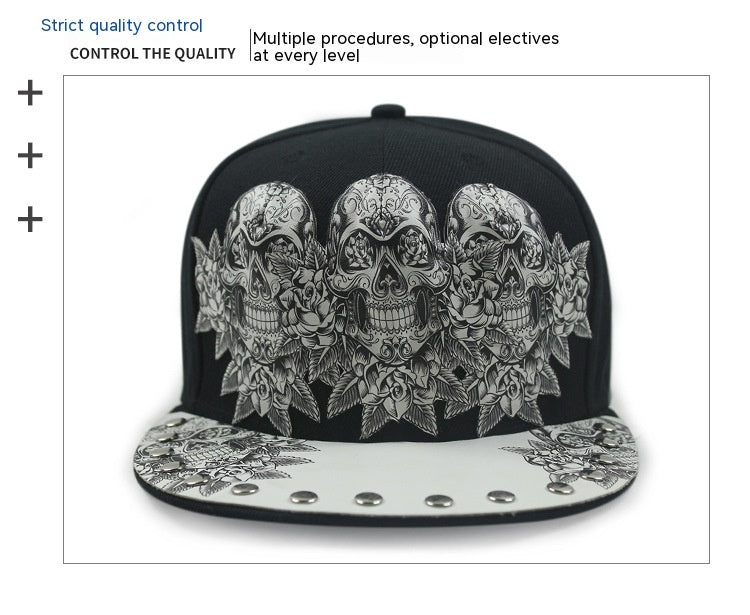 flat-brimmed hip-hop baseball cap adjustable, view 10 - MRSLM
