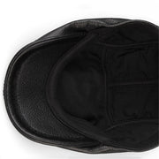 men's cowhide leather hat black, view 8 - MRSLM