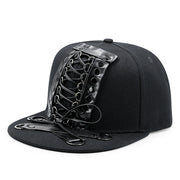 unisex flat brim rivet cap, view 8 - MRSLM