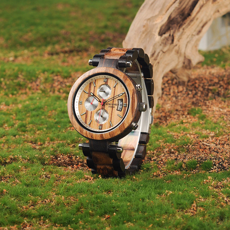 Men's wood grain watch - MRSLM
