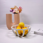 nordic hollow ceramic fruit basket, view 8 - MRSLM