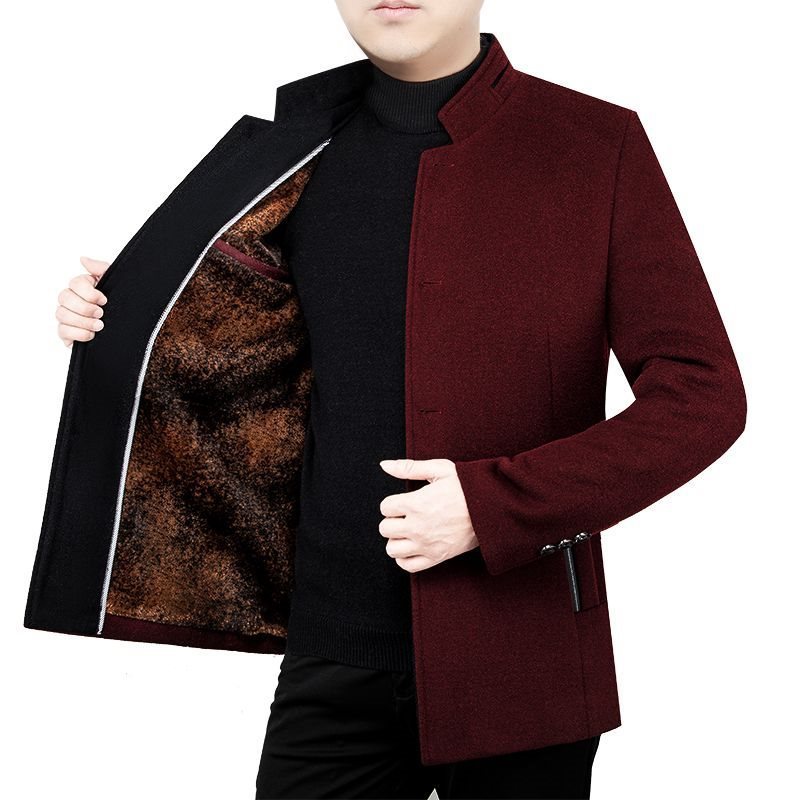 middle-aged men's woolen coat, view 8 - MRSLM