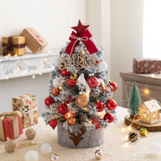 flocked snow Christmas tree, view 8 - MRSLM