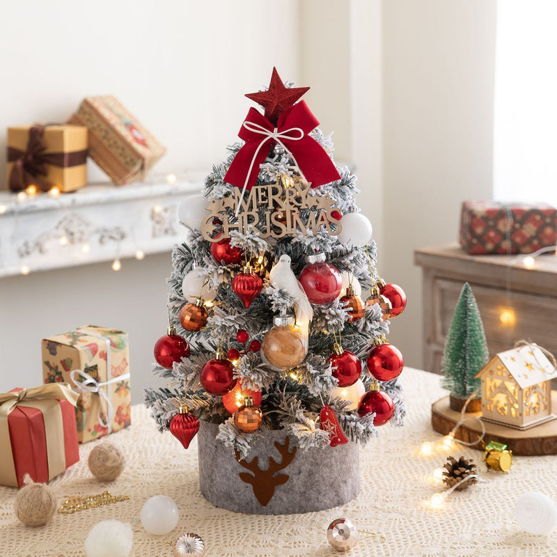 flocked snow Christmas tree, view 8 - MRSLM