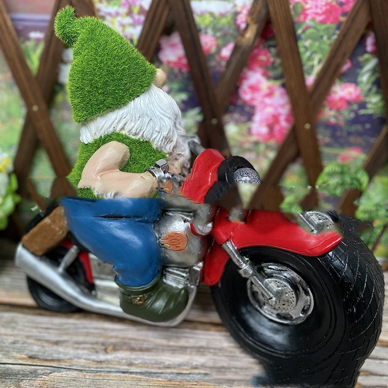 solar motorcycle resin statue pendant, view 7 - MRSLM