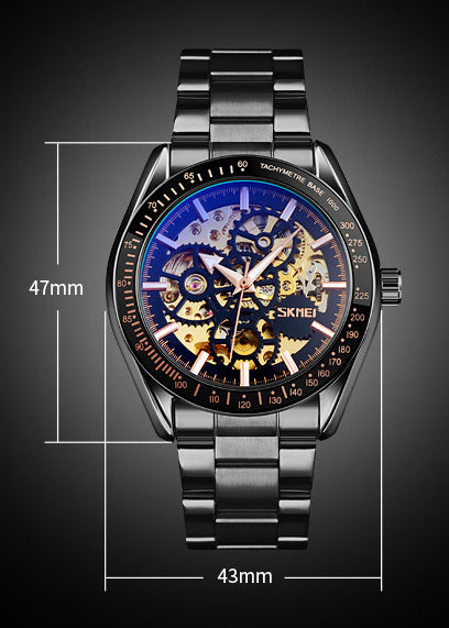 men's business steel strap watch, view 7 - MRSLM