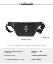men's street rivet crossbody bag, view 6 - MRSLM
