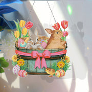 easter bunny diamond painting hanging ring - MRSLM