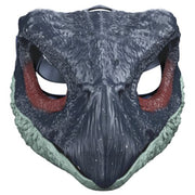 blue latex dinosaur head mask, view 8 - MRSLM