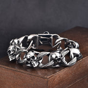 men's punk stainless steel bracelet, view 7 - MRSLM