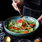 ceramic deep dinner plate, view 3 - MRSLM