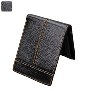 crazy horse leather short wallet, view 4 - MRSLM