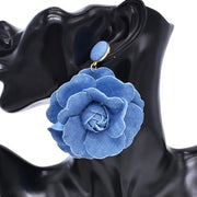 denim drop earrings, view 8 - MRSLM