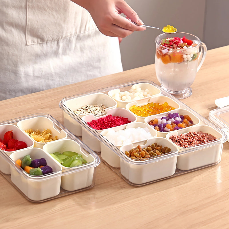 8-compartment portable serving tray, view 5 - MRSLM