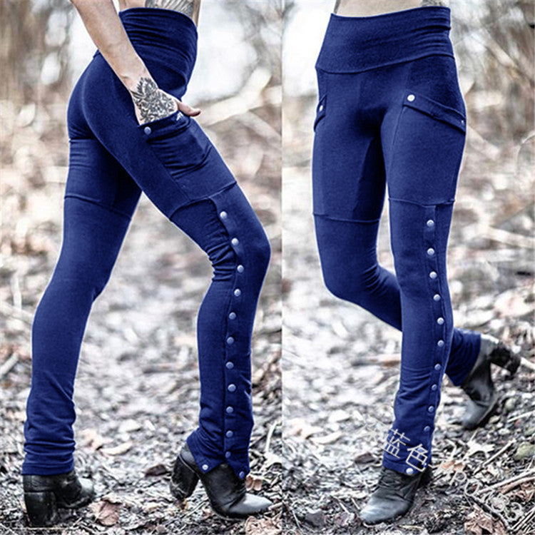 Rivet Split Sexy Pants
