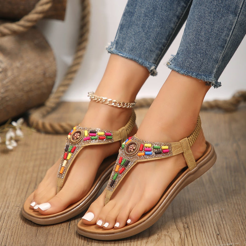 crystal bohemian sandals, view 2 - MRSLM