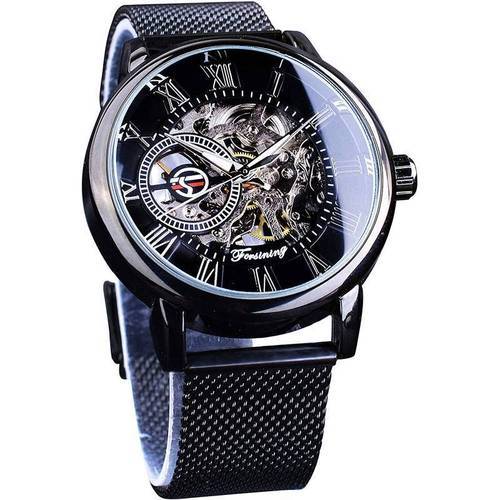 men's hollow mechanical watch, view 3 - MRSLM