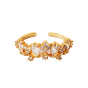 zircon drop crown ring, view 4 - MRSLM