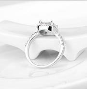 925 silver square ring, view 3 - MRSLM