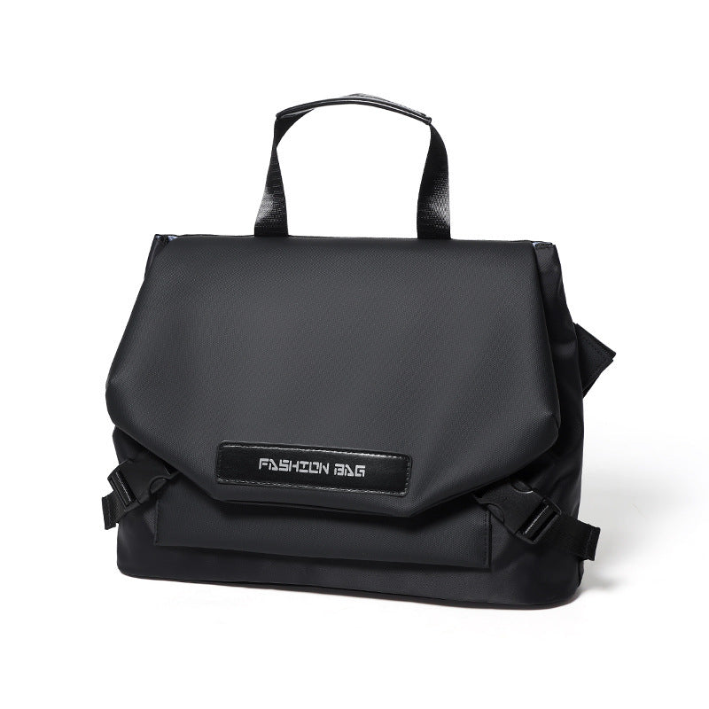 waterproof nylon crossbody cycling bag, view 6 - MRSLM