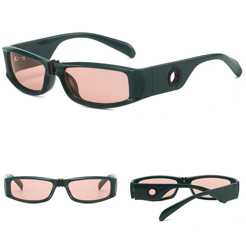 retro rectangle sunglasses, view 10 - MRSLM