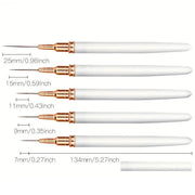5-piece ultra-fine nail art liner brush set, view 9 - MRSLM