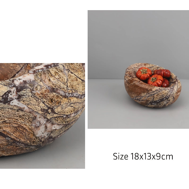 rainforest brown marble bowl, view 5 - MRSLM