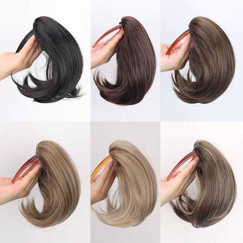 synthetic hair bun hairpiece, view 8 - MRSLM
