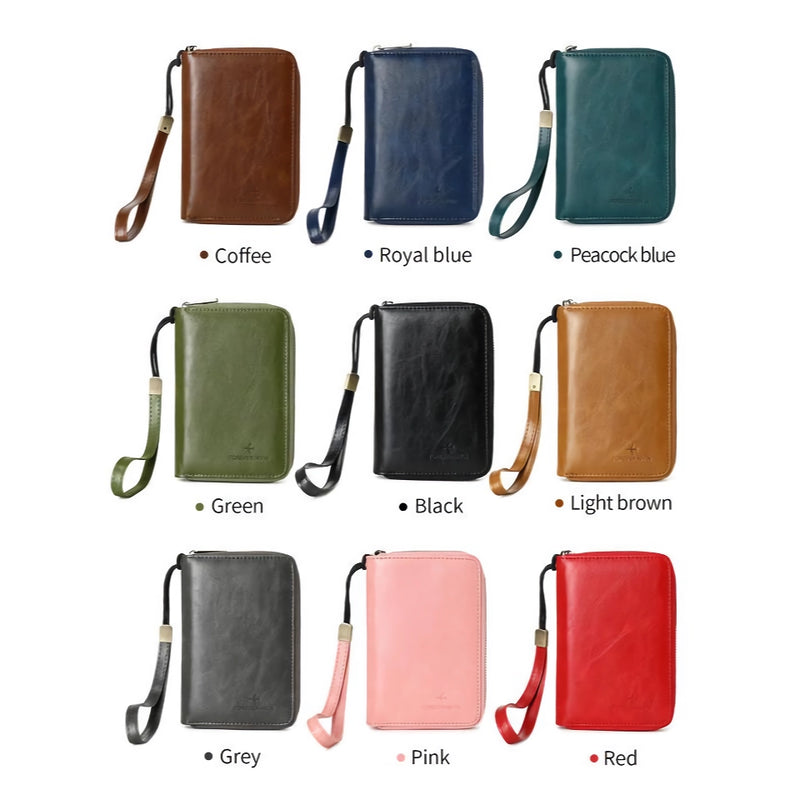 retro business PU leather passport wallet, view 16 - MRSLM