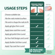 french gel nail tips, view 16 - MRSLM