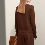 V-neck embroidered knit cardigan, view 5 - MRSLM