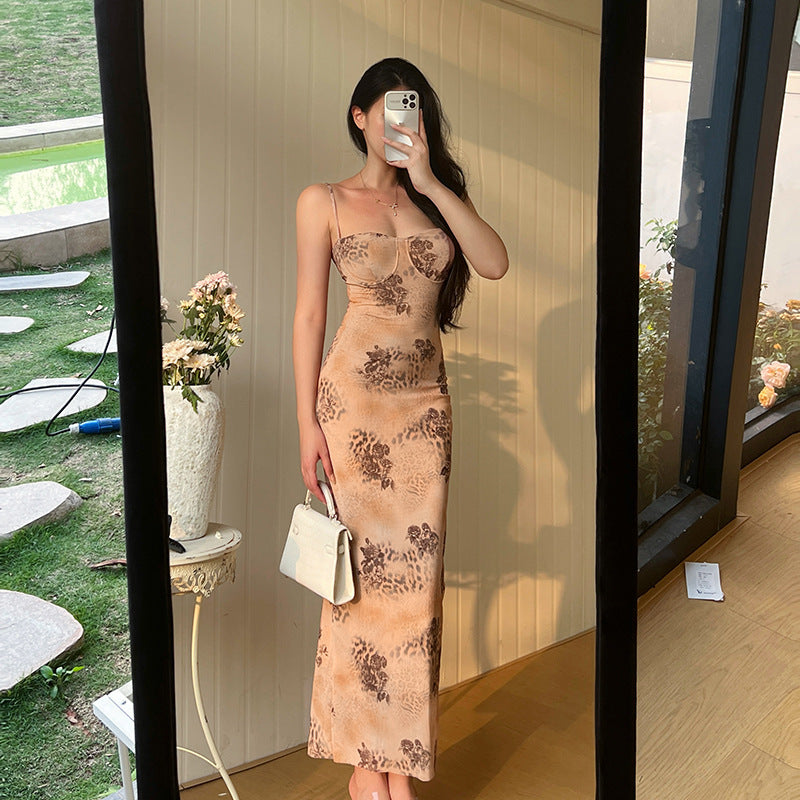 printed lace-up dress, view 3 - MRSLM