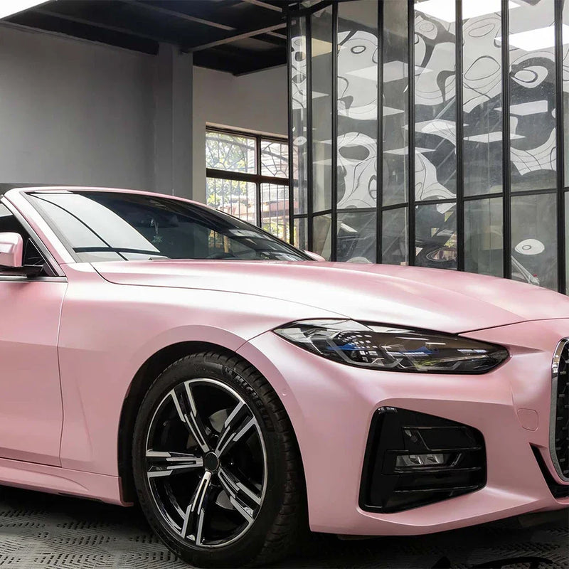 sakura pink car wrap vinyl film, view 4 - MRSLM