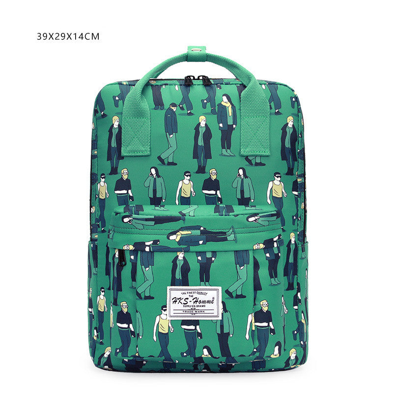 printed laptop backpack, view 6 - MRSLM